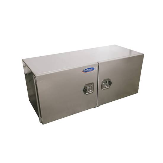 Square Toolbox (500H x 500D x 1200L) - 4mm Aluminium, Double Aluminium Doors