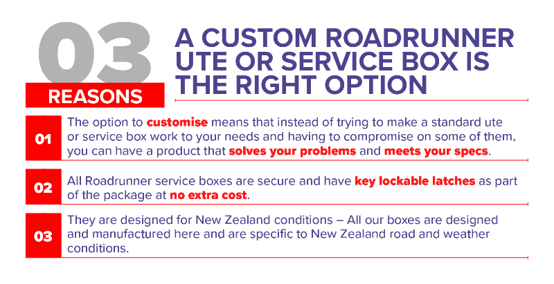 Service Box Nz Ute & Service Boxes I Roadrunner Manufacturing I NZ Made