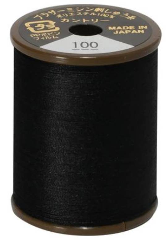 Brother Country Thread - 300m - Black 100