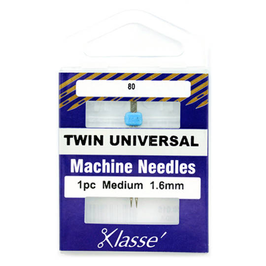 Klasse Machine Needle Twin Universal 80/1.6mm