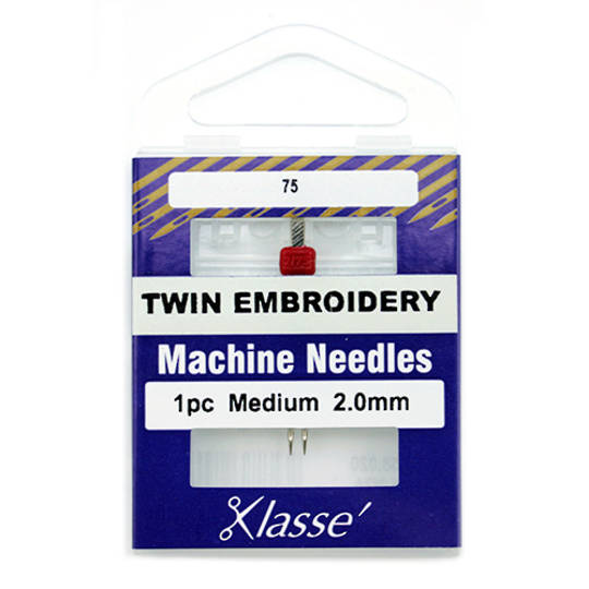 Klasse Machine Needle Twin Embroidery 75/2.0