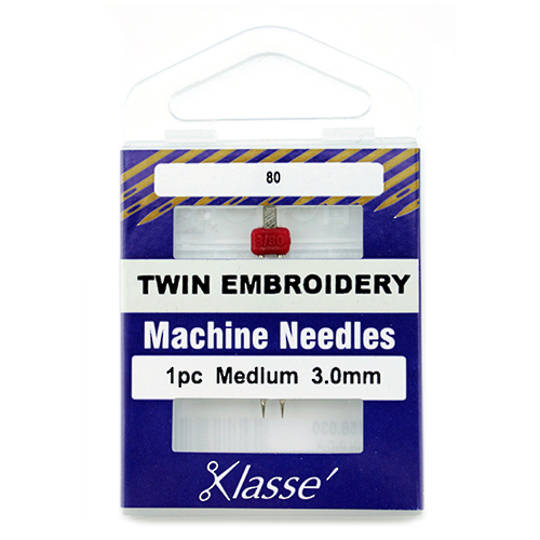 Klasse Machine Needle Twin Embroidery 3.0mm