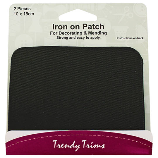 Iron On Patch - Dark Grey
