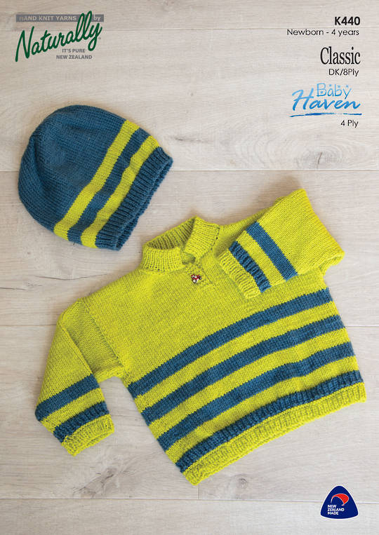 K440 Striped Sweater and Hat