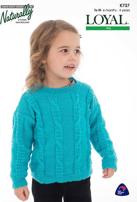 K737 Cable and Texture Sweater