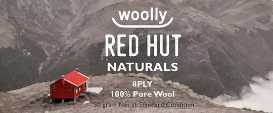 Red Hut Naturals 8 Ply New Zealand Wool by Woolly