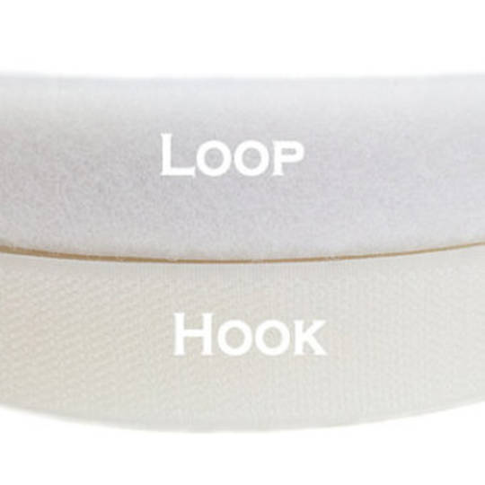 Hook & Loop Tape Sew On Black