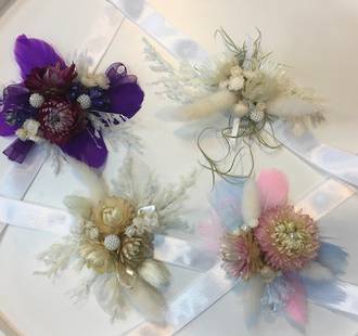 Dried flower Corsages