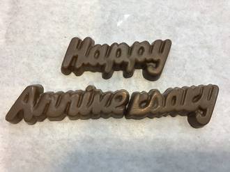 Happy Anniversary Chocolate message