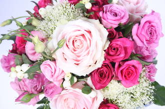 Pink wedding bouquet