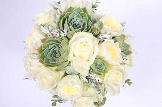Succulent Wedding Bouquet