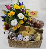 Easter Themed Flowers and Chocolate Gift Hamper