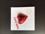 Valentines " With Love " Chocolate Gift Cards