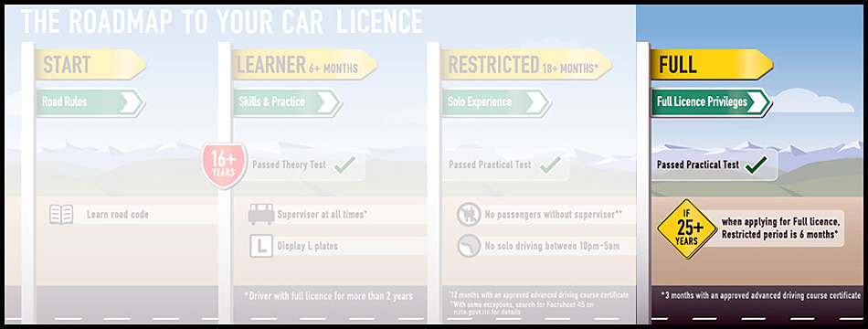 NZ Road Code  Drive - Drive - The official way to drive. Drive has  everything you need to prepare for your learner, restricted and full  licence tests.