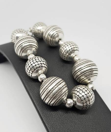Spectacular heavy sterling silver bracelet