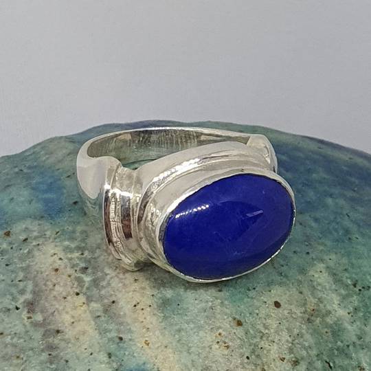 Sterling silver lapis lazuli ring