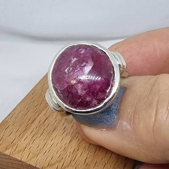 Made in NZ sterling silver ruby ring