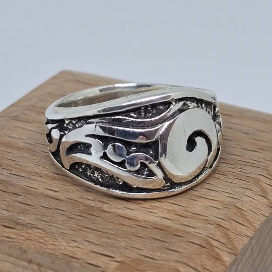 Chunky Sterling Silver Koru ring, made in NZ