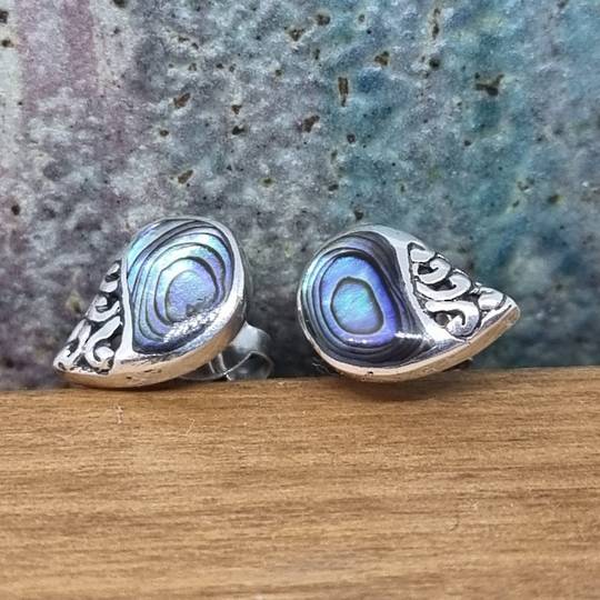 Cute little paua shell stud earrings
