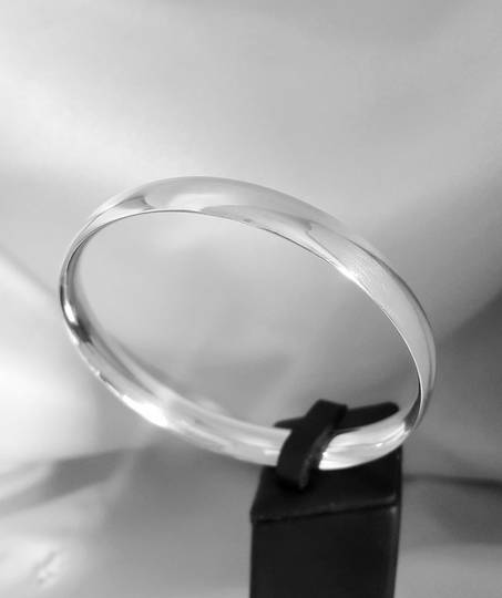 Heavy sterling silver bangle