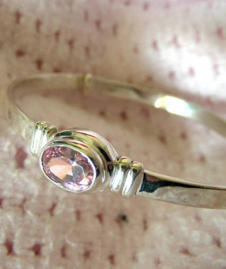 Happy Birthday Miss October - birthstone baby bracelet