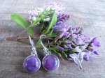 Purple mohave turquoise earrings 1