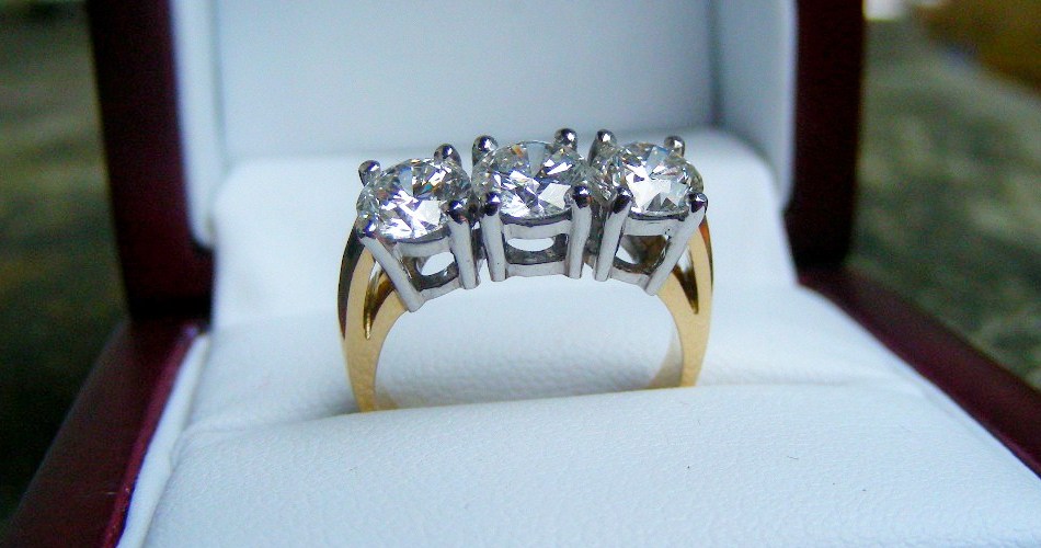 Three stone diamond ring SilverStone Jewellery
