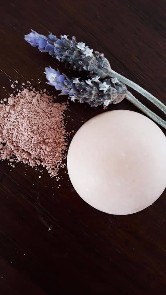 Lavender and Pink Clay Face Cleanser Bar 30g