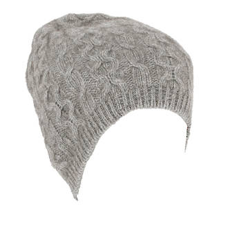 Lothlorian Possum Opito Cable Beanie - Silver