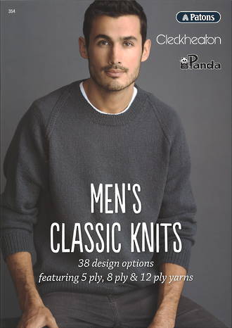 Men's Classic Knits Pattern Book - 38 Design options