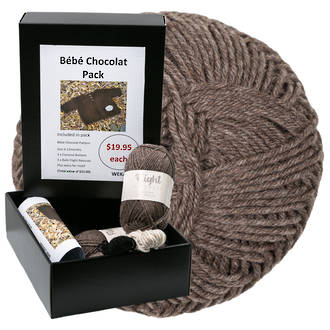 Skeinz Knit Kit - Bebe Chocolat in Weka