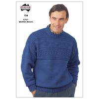 Heirloom 8ply Men's textured  Jumper