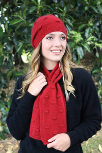 Lothlorian Possum Bobble Beanie - Red *HAT ONLY*
