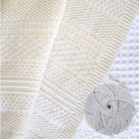 Skeinz Blanket Kit - Knit and Purl Blanket - Heron
