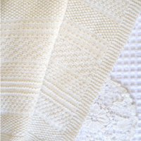 Skeinz Blanket Kit - Knit and Purl Blanket - Natural
