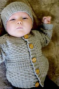 Baby Cakes Austin Cardi and Beanie 8ply