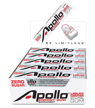 Apollo Energy Gum  Fuel Station (15 packs)