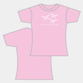 Pink Butterfly Short Sleeved T-shirt