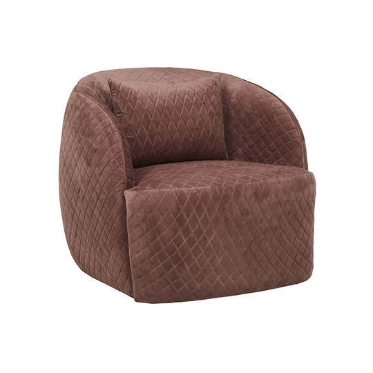 Penelope Quilted Swivel Occasional Chair