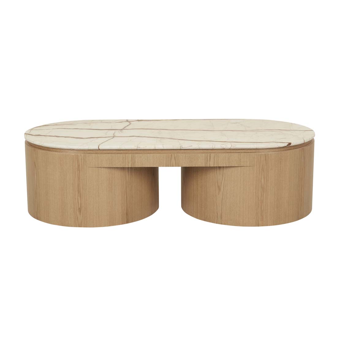 Pluto Oval Marble Coffee Table