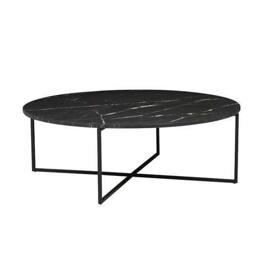 Elle Luxe Marble Round Coffee Tables