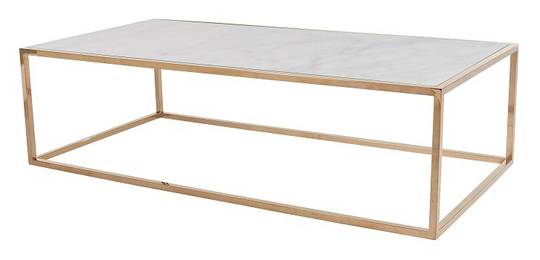 Elle Cube Gloss Marble Coffee Table