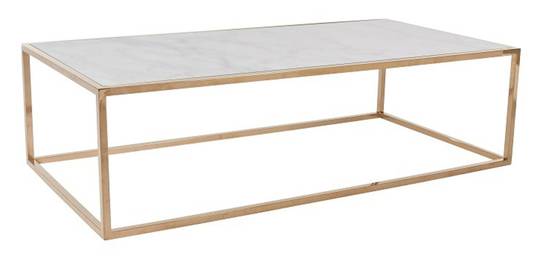 Elle Cube Gloss Marble Coffee Table