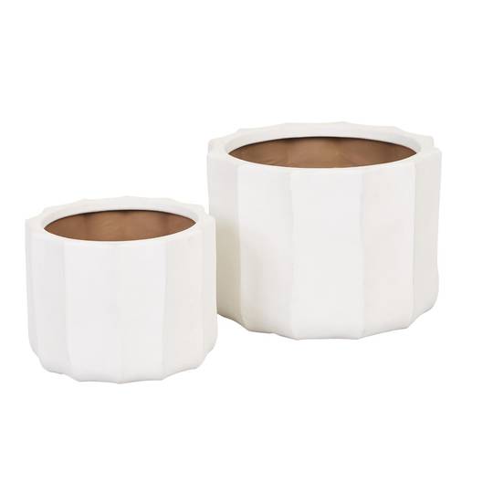 Hanson Flute Planter Set of 2