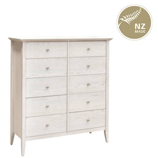 Aria 10 Drawer Twin Chest