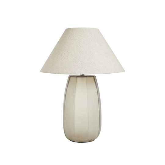 Emery Drum Table Lamp - Olive/Natural
