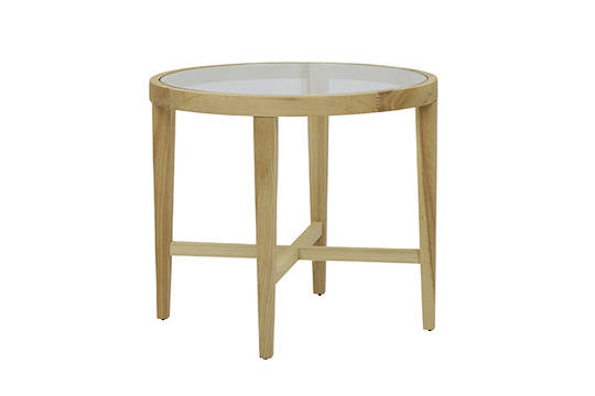 Ascot Round Glass Side
