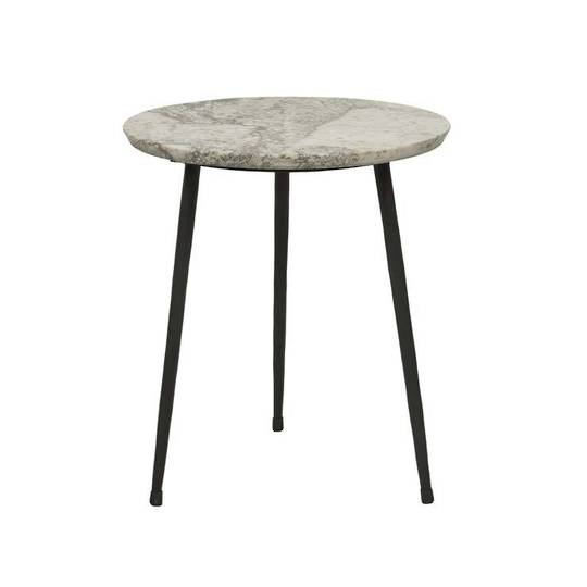 Ridge Marble Side Table