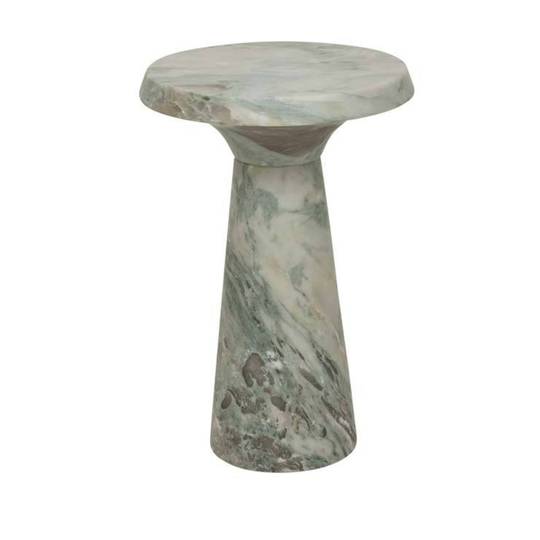 Rufus Contour Marble Side Table