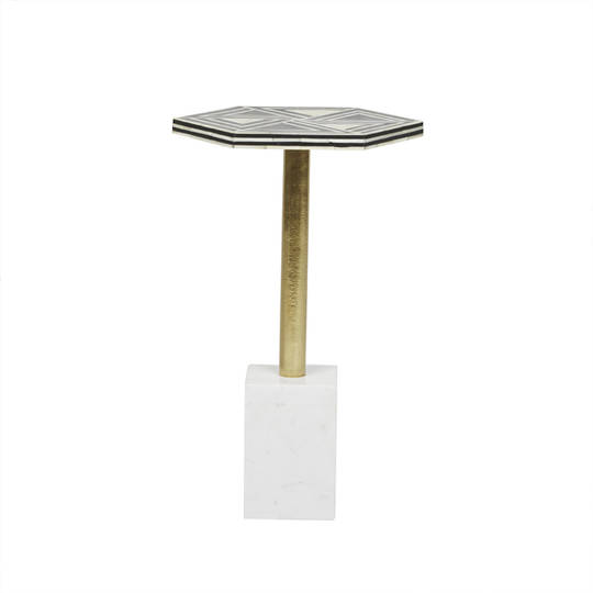 Taj Bone Hex Side Tbl